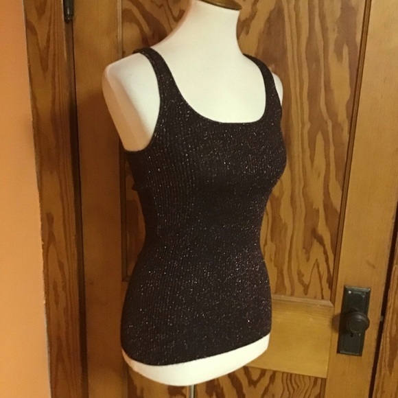 3 for 20 $ bundle Derek Heart Bronze Sparkly Racerback Tank Top - Picture 9 of 11